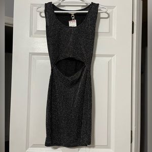 Black glitter dress - size L